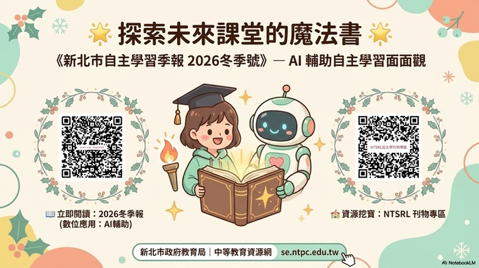 中等教育資源網自主學習相關刊物網址QRcode