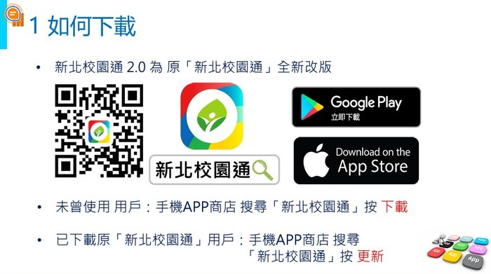 新北校園通APP操作說明與影片圖片